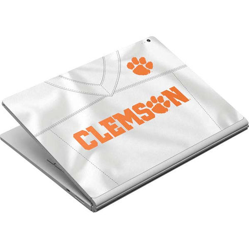 Clemson University White Jersey Surface Book Skin